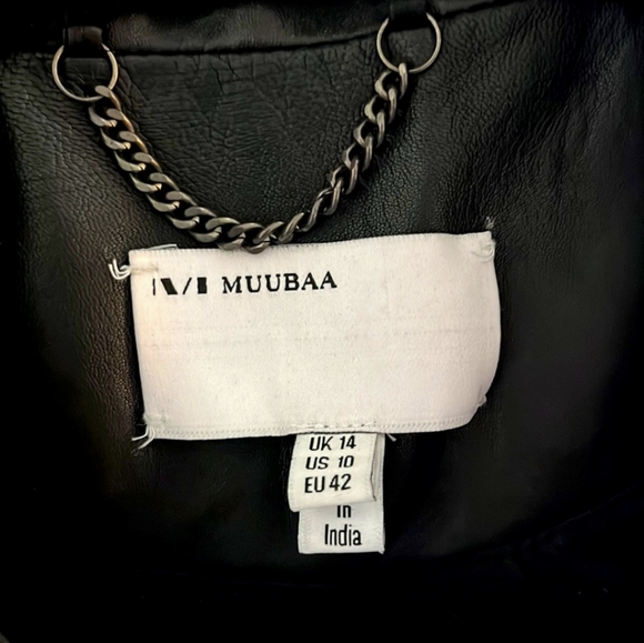 NWOT Muubaa Faux Leather Jacket - Picture 3 of 4